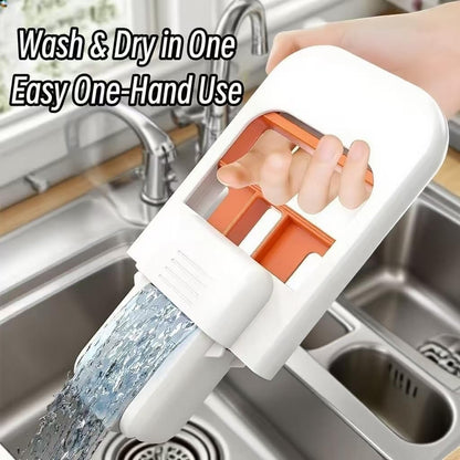 Foldable Mini Mop – Portable Self-Squeezing Wet & Dry Cleaning Mop