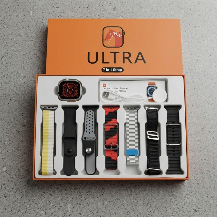 7-in-1 Smartwatch – Premium Multifunctional Wearable