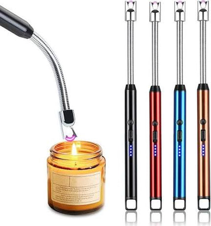 Rechargeable Arc Lighter – USB Electric Metal Lighter with Hanging Hook