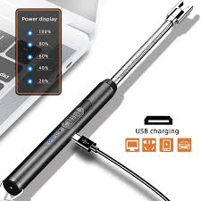 Rechargeable Arc Lighter – USB Electric Metal Lighter with Hanging Hook